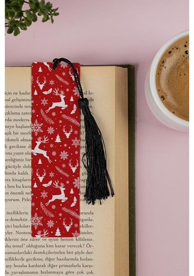 Lexroo Yılbaşı Temalı Kitap Ayracı 13.5 Cm X 4 Cm Metal Malzeme