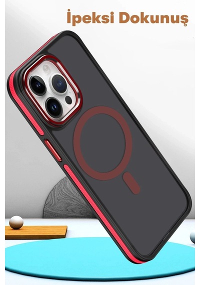 Joko Apple Uyumlu iPhone 15 Pro Max Winner Magsafe Kapak - Turuncu Çok Renkli