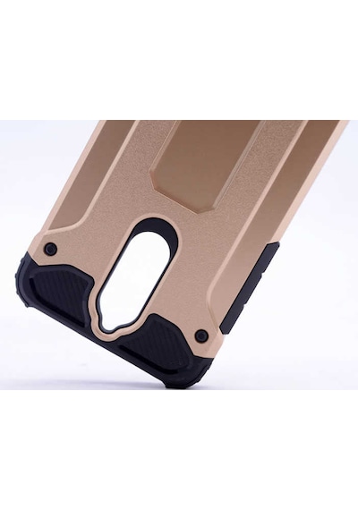 Kilifone - Mate 10 Lite Uyumlu - Kılıf Çift Katman Zırh Tank Crash Military Kapak - Gold