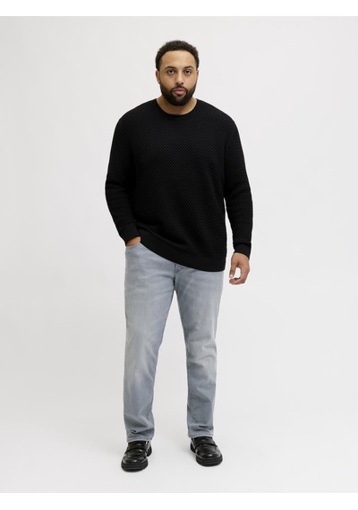 Jack & Jones Büyük Beden Slim Straight Tim Jean - 12293558 Gri