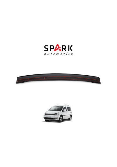 Volkswagen Caddy 2010-2015 Yıl Aralığı Uyumlu Arka Tampon Eşiği Parlak Siyah