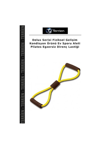 Delux Serisi Fiziksel Gelişim Kondisyon Ürünü Ev Sporu Aleti Pilates Egzersiz Direnç Lastiği Çok Renkli