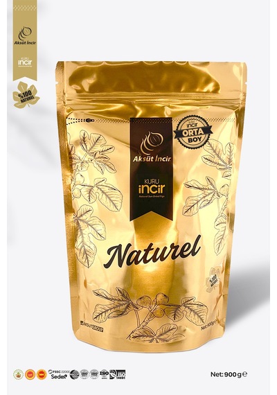 Orta Boy 900g Gold Doypack Kuru İncir Aydın İnciri Ab Coğrafi İşaretli 900 G