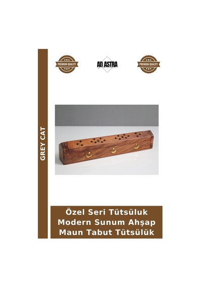 Özel Seri Tütsüluk Modern Sunum Ahşap Maun Tabut Tütsülük