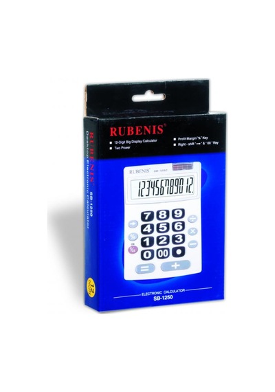 Rubenis Sb 1250 Masaüstü Hesap Makinesi Büyük Tuşlu Ofis Tipi Diğer