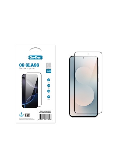 Galaxy S25 Fe Uyumlu Go Des Og Glass Antistatik Temperli Cam Ekran Koruyucu Şeffaf