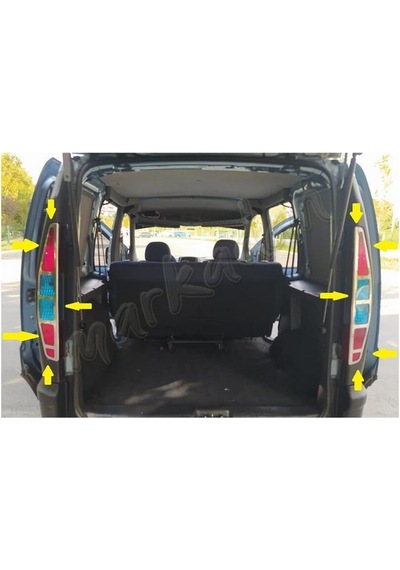 Db Chrome Fiat Doblo Stop Çerçeve Nikelajı 2000-2006 2 Parça P.Çe