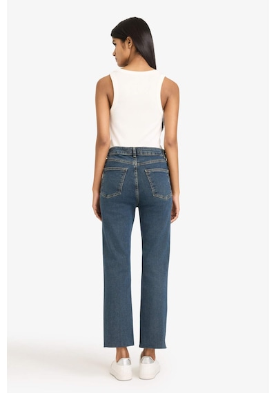 Defacto Crop Flare Fit Düşük Bel Bilek Boy Jean Yıkamalı Pantolon G2217ax25wnnm35 Mavi-nm35