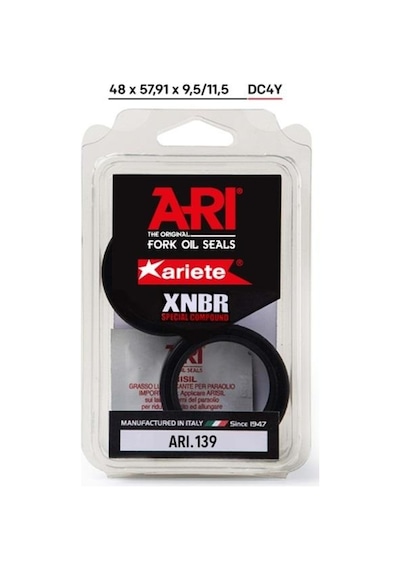 Ariete Husqvarna Fe250 2014-2016 Ön Amortisör Yağ Keçesi Çift Yaylı 48x57,91x9,5/11,5