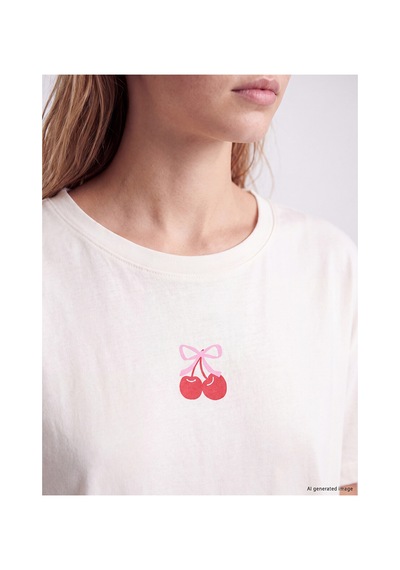 Lcw Young Pembe Baskılı Kadın Kaprili Pijama Takımı
