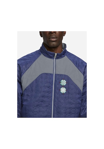 Nike Air Jordan Clot Woven Full Zip Ceket Lacivert Kırmızı Dj9742-414 Mavi