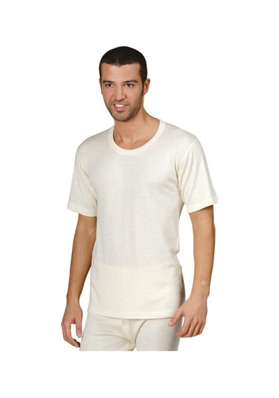 Momslab Unisex Bej Kısa Kol Içlik Siyah