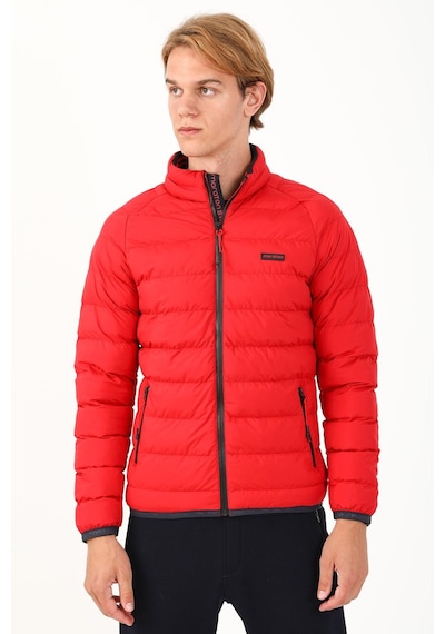 Maraton Sportswear Regular Erkek Dik Yaka Uzun Kol Basic Kırmızı Mont 20112-kırmızı Kırmızı