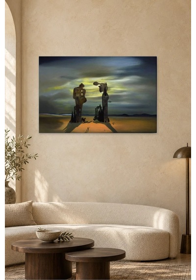 Fida Dali Gerçeküstü Taş Figürler Ve Angelus Anısı Canvas Tablo