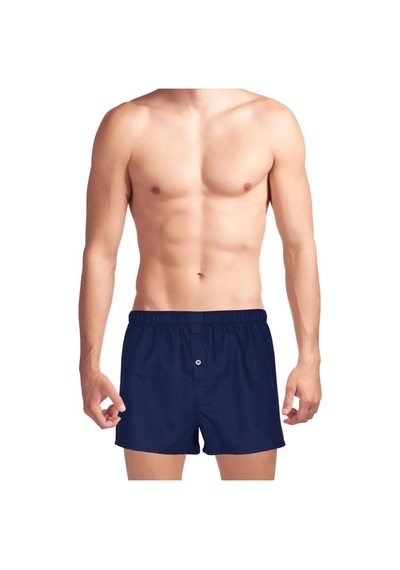 The Don Lacivert Desenli Yırtmaçlı Erkek Boxer