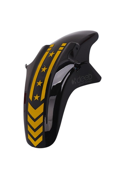 Motosiklet Çamurluk Yıldız Sticker Gold Sarı Reklektif - 2 Adet