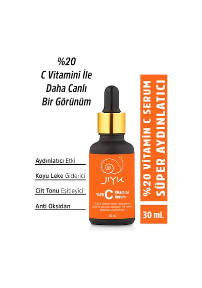 Jiyu C Vitamini Serum Süper Aydınlatıcı Cilt Tonu Eşitleyici 30 ML