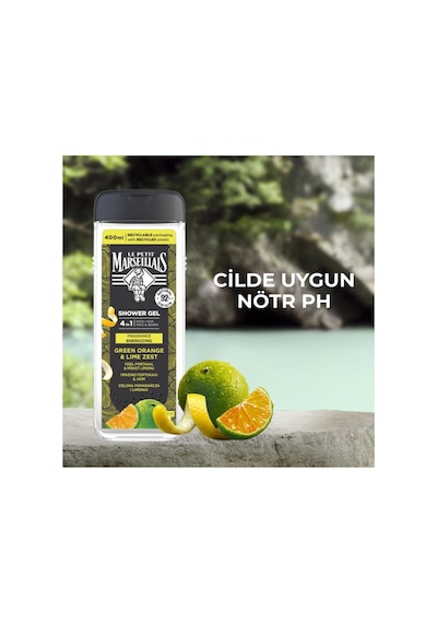 Le Petit Marseillais Men Yeşil Portakal Ve Misket Limonu Duş Jeli 400 Ml Limon