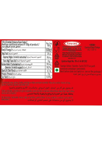 Corazon Kalpli Fındık Aromalı Çikolata 1 Kg Kutulu