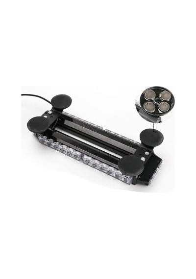 Çakar Lamba Çift Taraflı 30 Led Mavi-kırmızı 38 16,5 7,5 Cm 12-24v