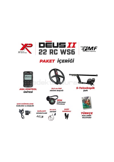 Deus 2 22,5cm Fmf Başlık,ana Kontrol Ünitesi,ws6 Kulaklık