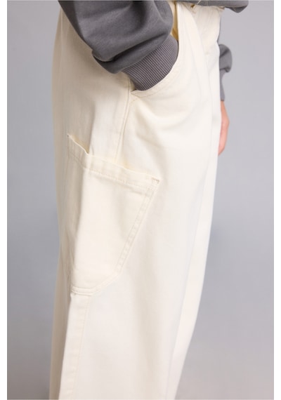 Defacto %100 Pamuk Barrel Fıt Yan Cepli Gabardin Pantolon Kız Çocuk H9009a826auer105 Ekru-er105 Defacto %100 Pamuk Barrel Fıt Yan Cepli Gabardin Pantolon Kız Çocuk H9009a826auer105 Ekru-er105