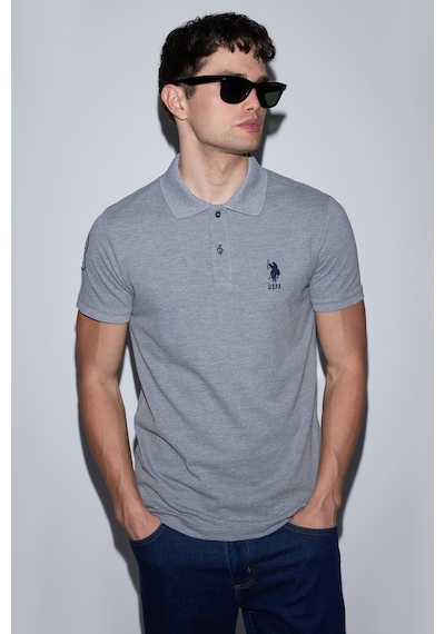 U.S. Polo Assn. U.s. Polo Assn. Erkek Gri Melanj Tişört Basic 50326920-vr086