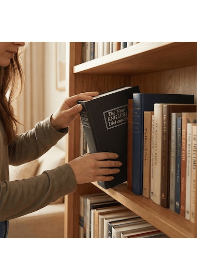 Kitap Gizli Kasa - Siyah