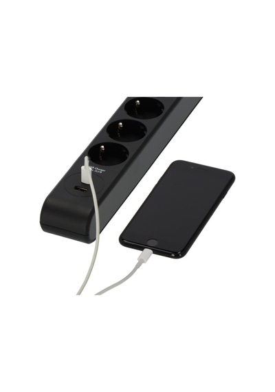 Brennenstuhl 6 Soketli 13.500a Akım Korumalı Priz + 20w Type-c Pd & 20w Usb-a Hızlı Şarj 2 Metre 2 m
