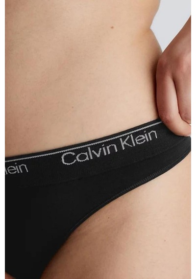Kadın Calvin Klein İmzalı Elastik Bantlı Siyah Külot 000qf7095e Ub1