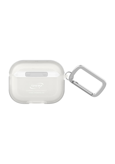 Apple Uyumlu AirPods Pro 3 Kılıf Skinarma Transparan Mat Tasarım Kinzoku Kılıf Beyaz Beyaz