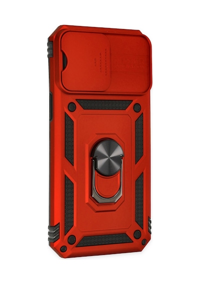 Apple iPhone Uyumlu 14 Pro Max Kılıf Pars Lens Yüzüklü Silikon - Kırmızı Bzsxx00 1