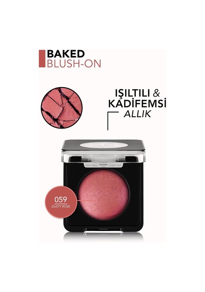 Baked Blush-on Yüksek Pigmentli & Doğal Işıltılı Fırınlanmış Allık Çok Renkli 63330780