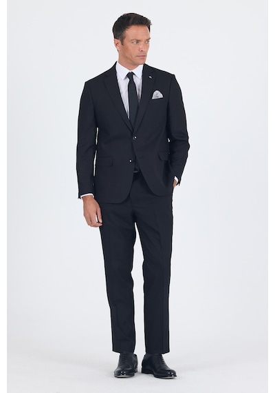 İmza Siyah Mono Yaka Bez Ayağı Tam Astar Pamuklu 4 Drop Comfort Fit Classic Takım Elbise 1001250178 Siyah İmza Siyah Mono Yaka Bez Ayağı Tam Astar Pamuklu 4 Drop Comfort Fit Classic Takım Elbise 1001250178 Siyah