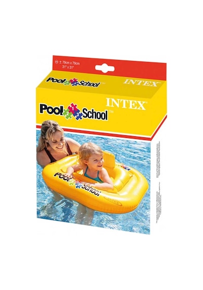 Intex Oturaklı Kare Bebe Flotoru 79 Cm 56587 Çok Renkli