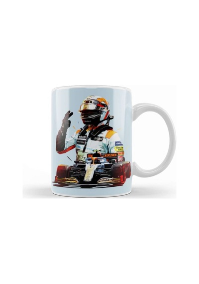 Lando Norris Lando Monaco F1 Kupa Bardak Porselen Karışık