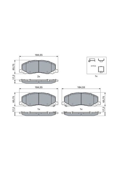 Opel Insignia A 2.0cdtı 2008-2017 Bosch Ön Balata 24418