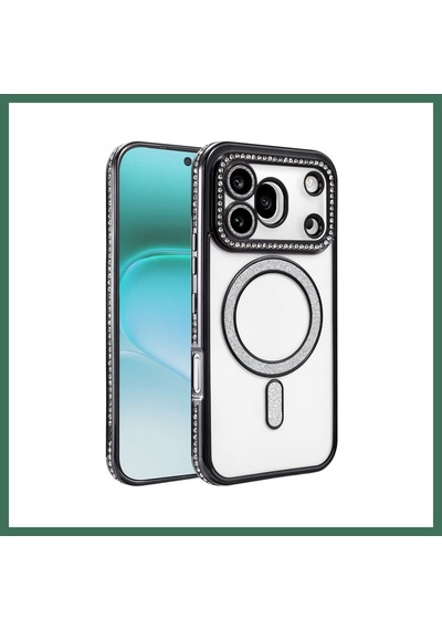 En-cag Huawei Honor 600 Pro Joke Simli Magneticsafe Kılıf - Siyah Bss
