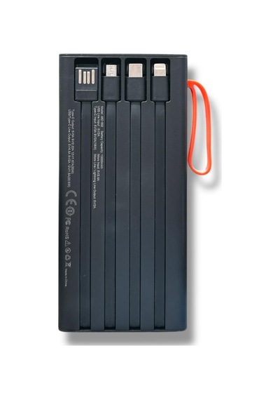Arz-002 Powerbank Taşınabilir Hızlı Şarj Cihazı Siyah 10000 Mah Diğer