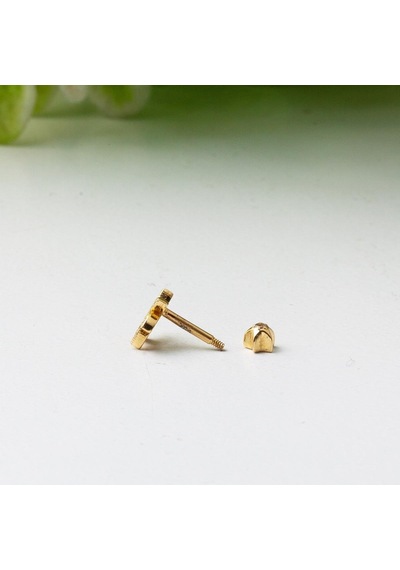 Bilezikci  14 Ayar Altın Piercing Tragus Küpe Kphsy14k22496 Sarı