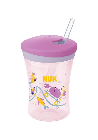 Action Pipetli Bardak, 230 Ml, Balık Çok Renkli