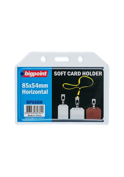 Bigpoint Kart Kabı Soft Yatay 85x54mm Bp660