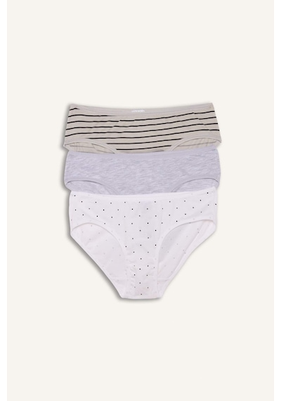 Defacto Penye 3lü Slip Külot Kız Çocuk G8526a826spgr94 Gri-gr94