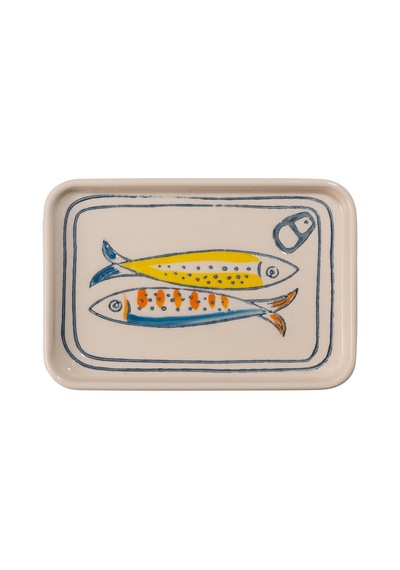 Pasabahce Sardines Dikdörtgen Seramik Servis Tabağı S - 1 Adet Cok Renkli