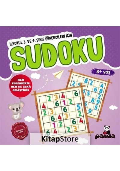Sudoku 8 Yaş - İlkokul 3 ve 4. Sınıflar İçin- Panda