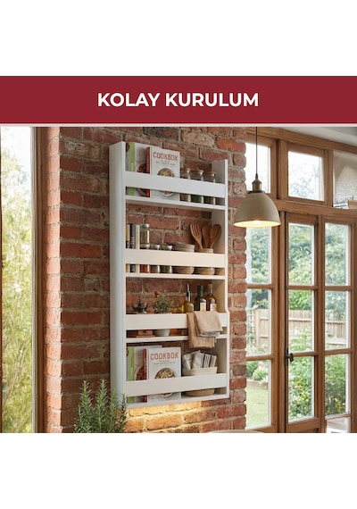 Pikas Çocuk Odası, Mutfak 4 Raflı Çok Amaçlı Raf, Kitaplık Beyaz Pikas Çocuk Odası, Mutfak 4 Raflı Çok Amaçlı Raf, Kitaplık Beyaz