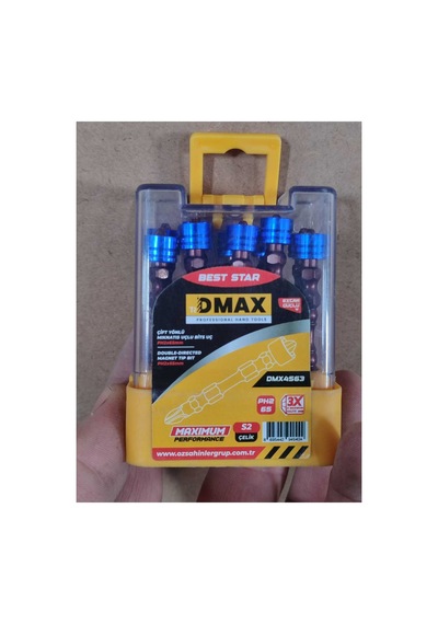 Çift Yönlü Vida Yıldız Matkap Vidalama Ucu 10 Adet Mıknatıslı Çelik Bits Uç Pz2 65 Mm S2 Çeliği
