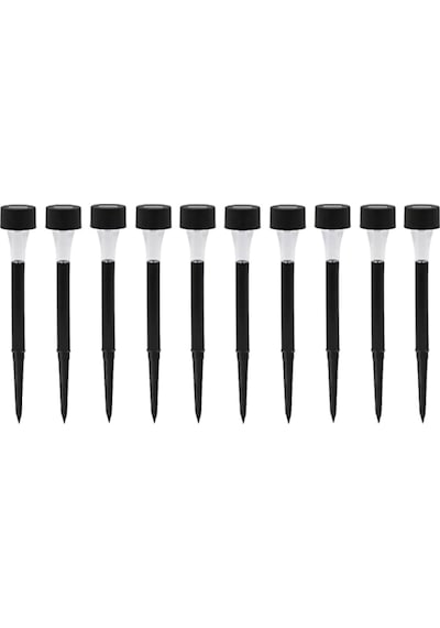 Güneş Enerjili Bahçe Lambası Plastik Saplama 10lu Set 1
