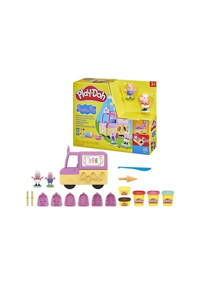 Hasbro Play-doh Peppas Ice Cream Playset F3597 Çok Renkli