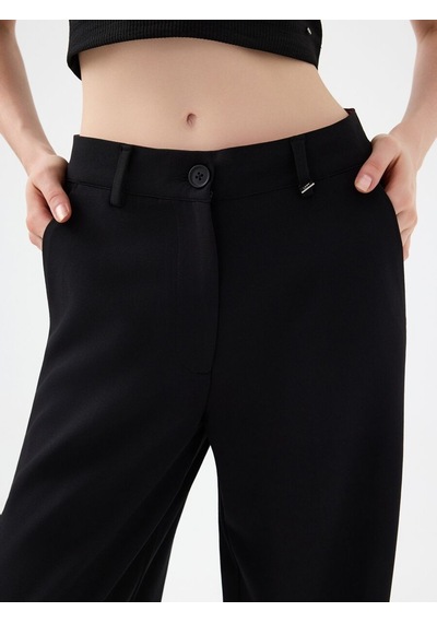 LOFT Straight Fit Kadın Pantolon Lf2040483 Q1.v1 Siyah